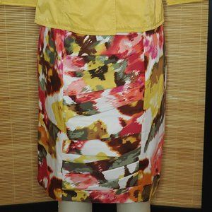 Sunny Leigh, floral patterned pencil skirt, Size 4
